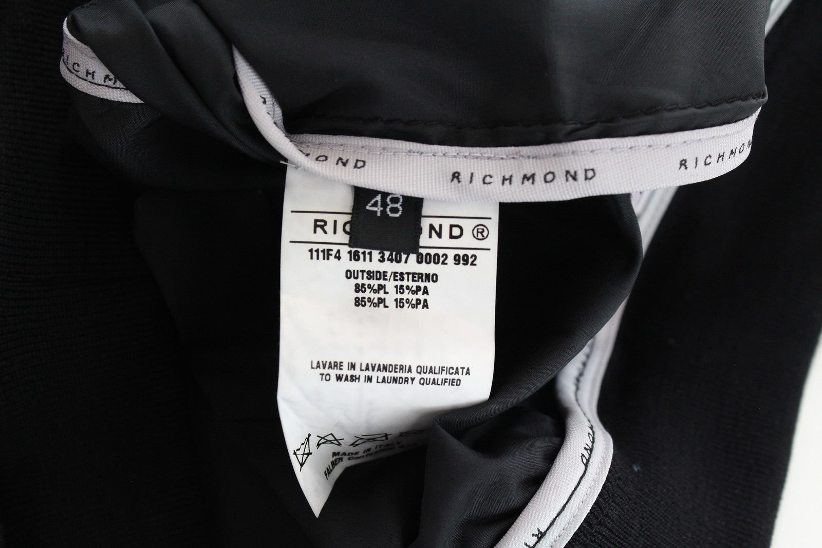 RICHMOND vyriška striukė 48 balta mėlyna vienspalvė lengva ilga 