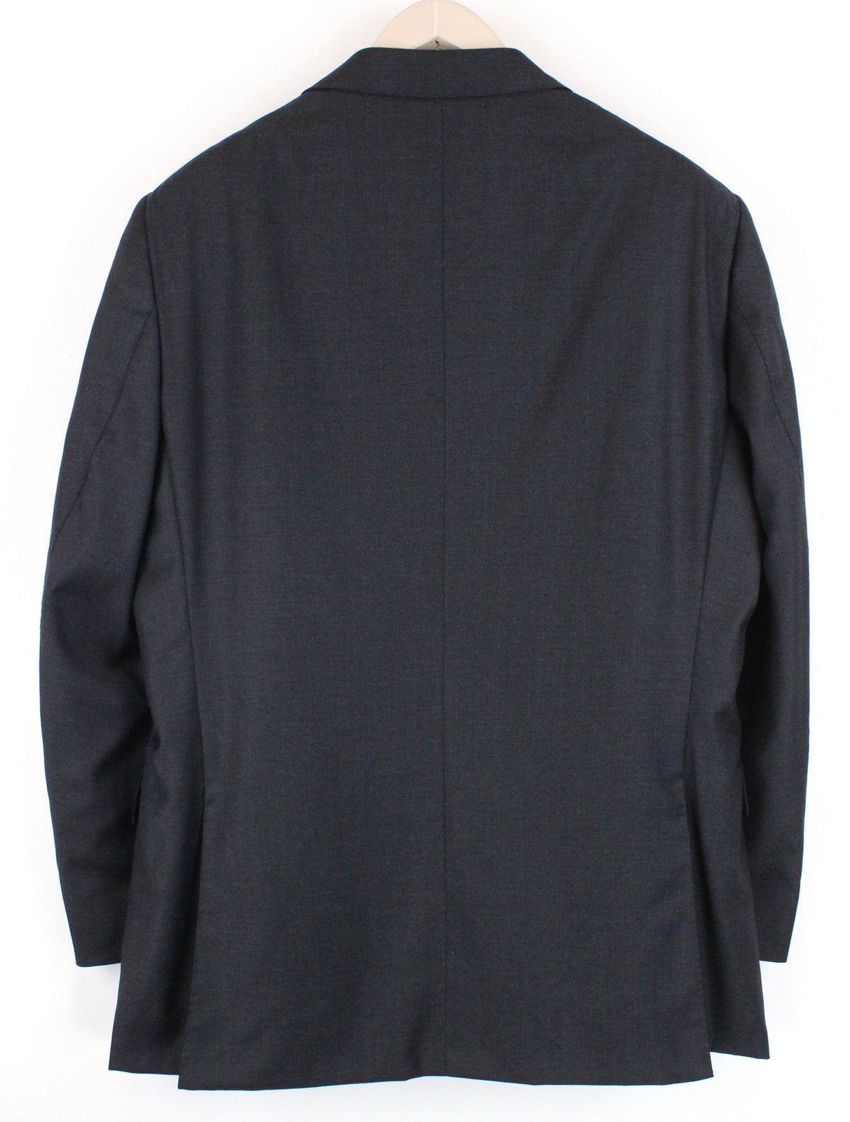 „SUITSUPPLY Lazio UK50R“ vyriškas švarkas iš grynos vilnos „Super 110's Slim“ tamsiai mėlynas oficialus kostiumas 