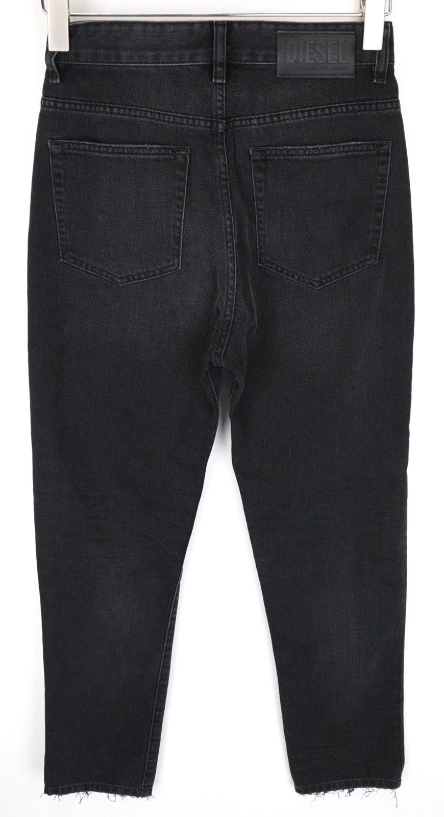 DIESEL D-Eiselle 083AK moteriški džinsai W25/L32 tiesaus kirpimo, juodos medvilnės 