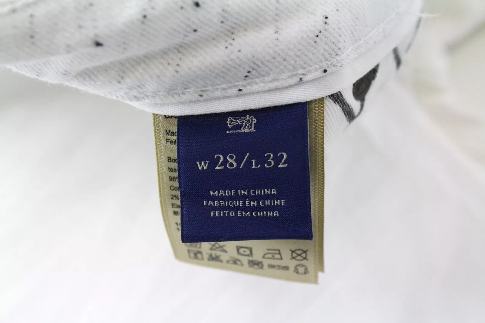 SCOTCH & SODA Men Pike Jeans W28/L32 White Skinny Fit Cotton Stretch Pants