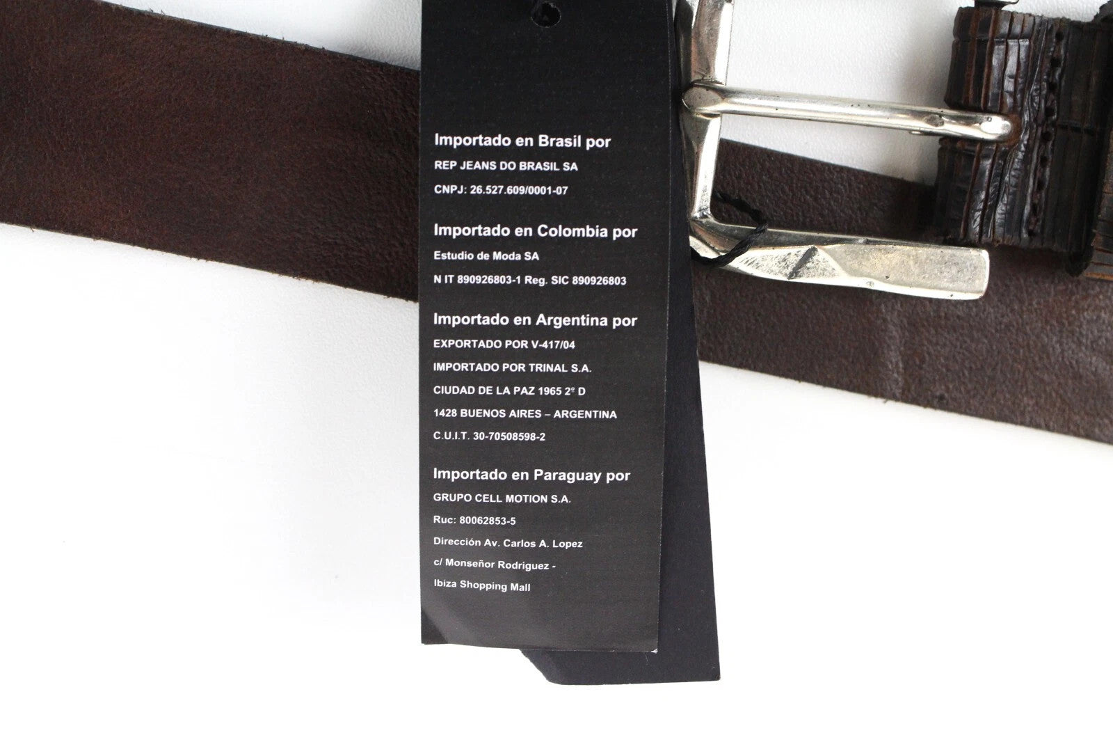 REPLAY odinis diržas 105 cm vyrams rudas karvės odos raštas metalinė sagtis 