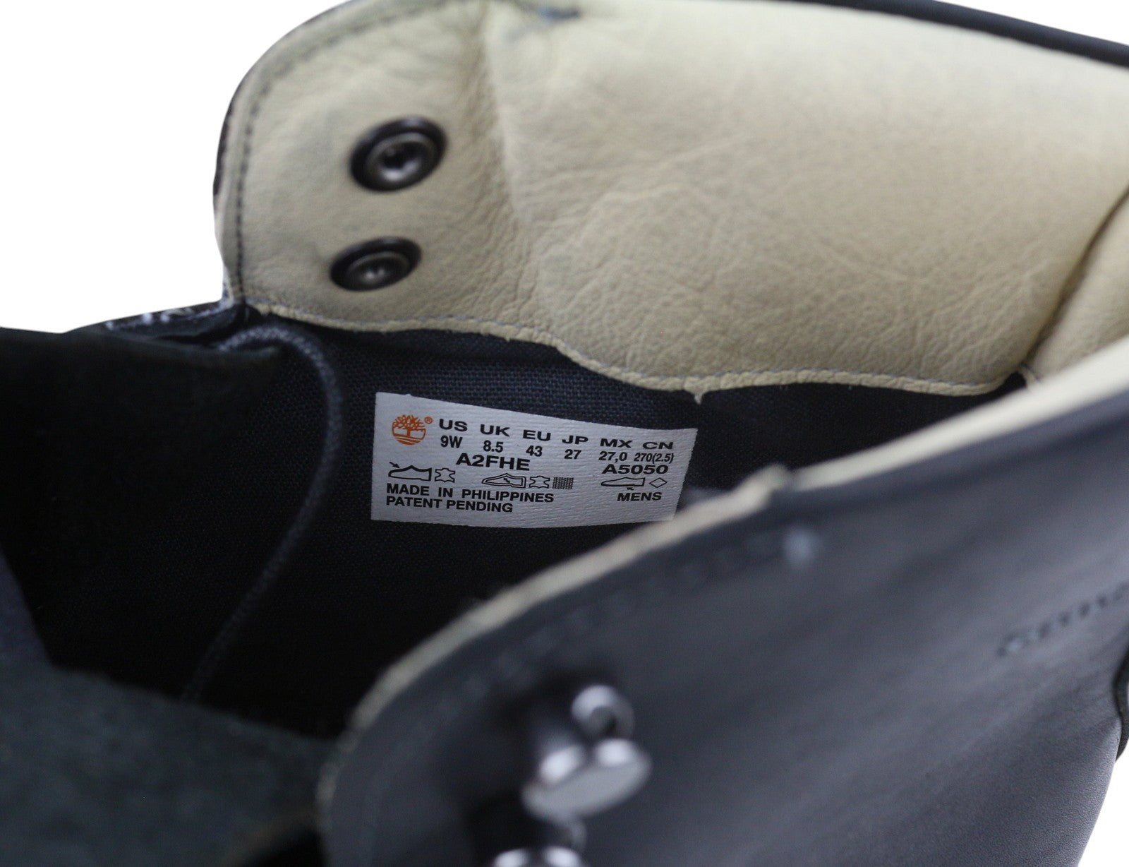 TIMBERLAND A2FHE vyriški aulinukai EU42 EU43 juodi odiniai su raišteliais, iki kulkšnies, „Earthkeepers“ stiliaus. 