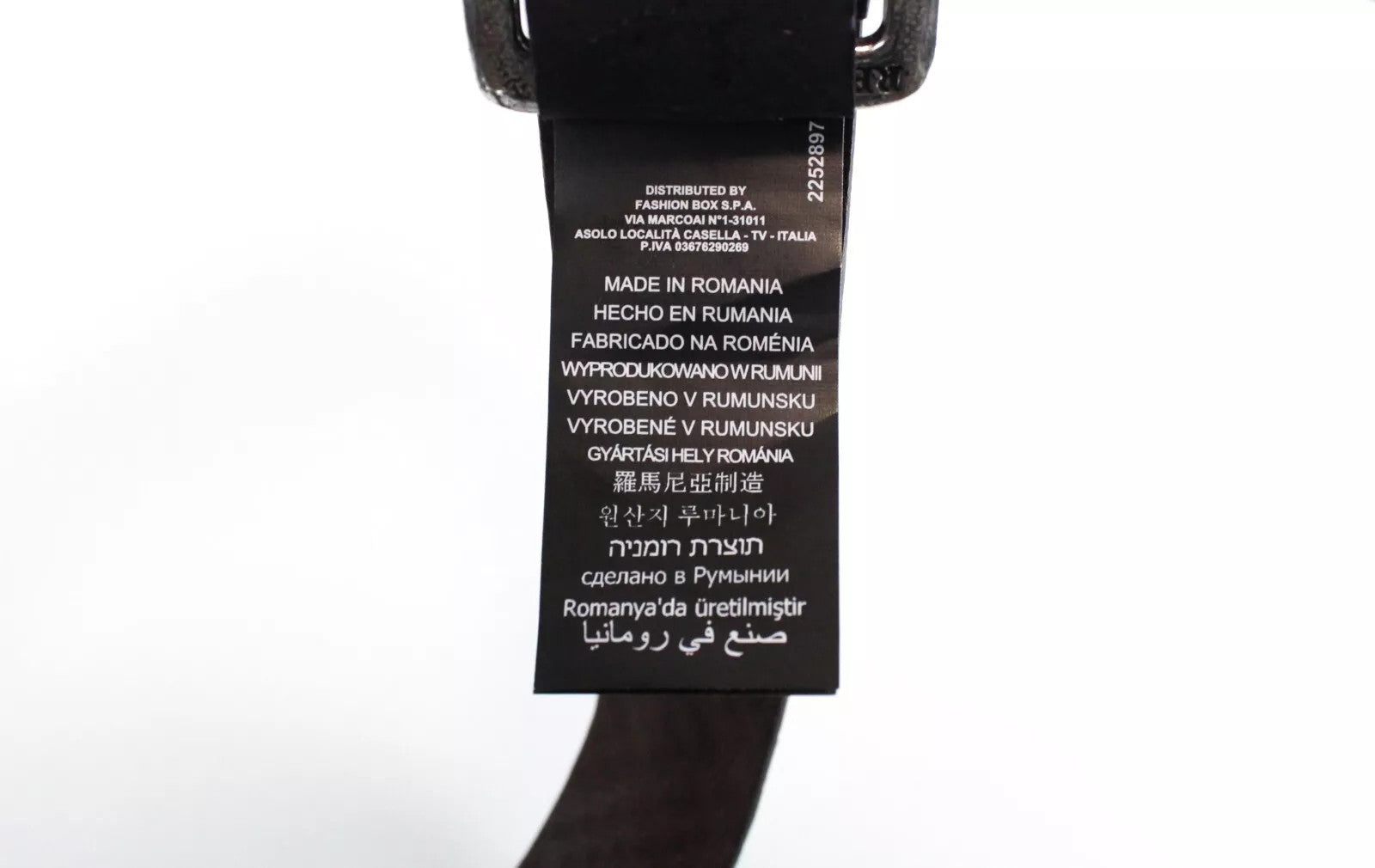 REPLAY 85 cm vyriškas diržas natūralios odos rudas raštas kvadratinė sagtis 