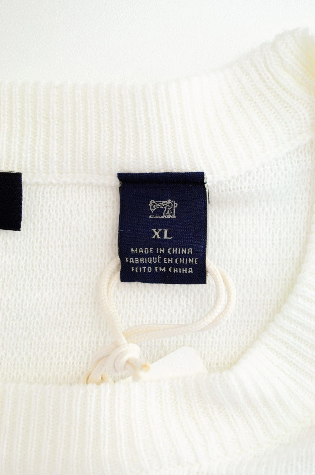 SCOTCH &amp; SODA XL vyriškas megztinis balkšvos spalvos megztinis „Ams Couture“ dryžuotas 