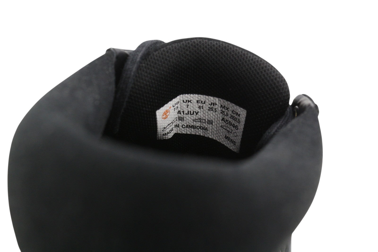 TIMBERLAND A1JUY vyriški batai EU40 EU41 juodi odiniai su raišteliais ir migdolų nosimis 