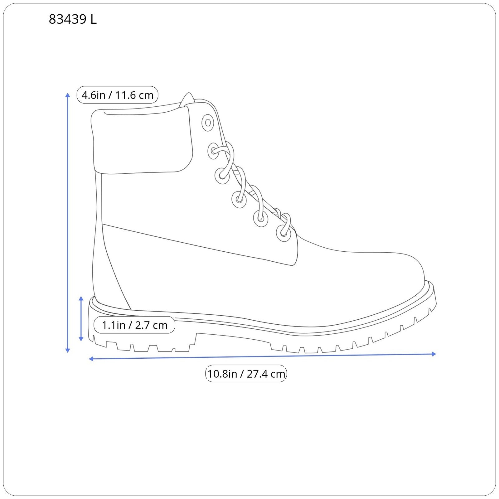 TIMBERLAND A1JUY vyriški batai EU40 EU41 juodi odiniai su raišteliais ir migdolų nosimis 