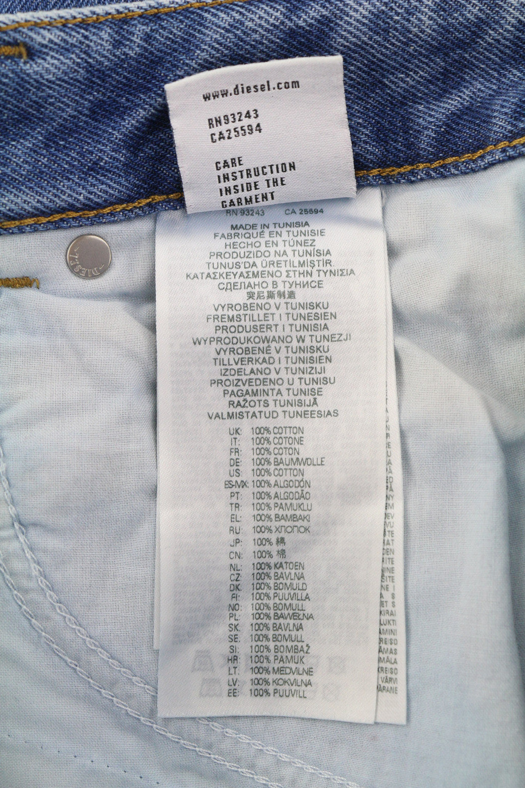 DIESEL D-Escription-FSB 09E41 moteriški džinsai W31 plataus kirpimo, skalbto džinso mėlynumo 