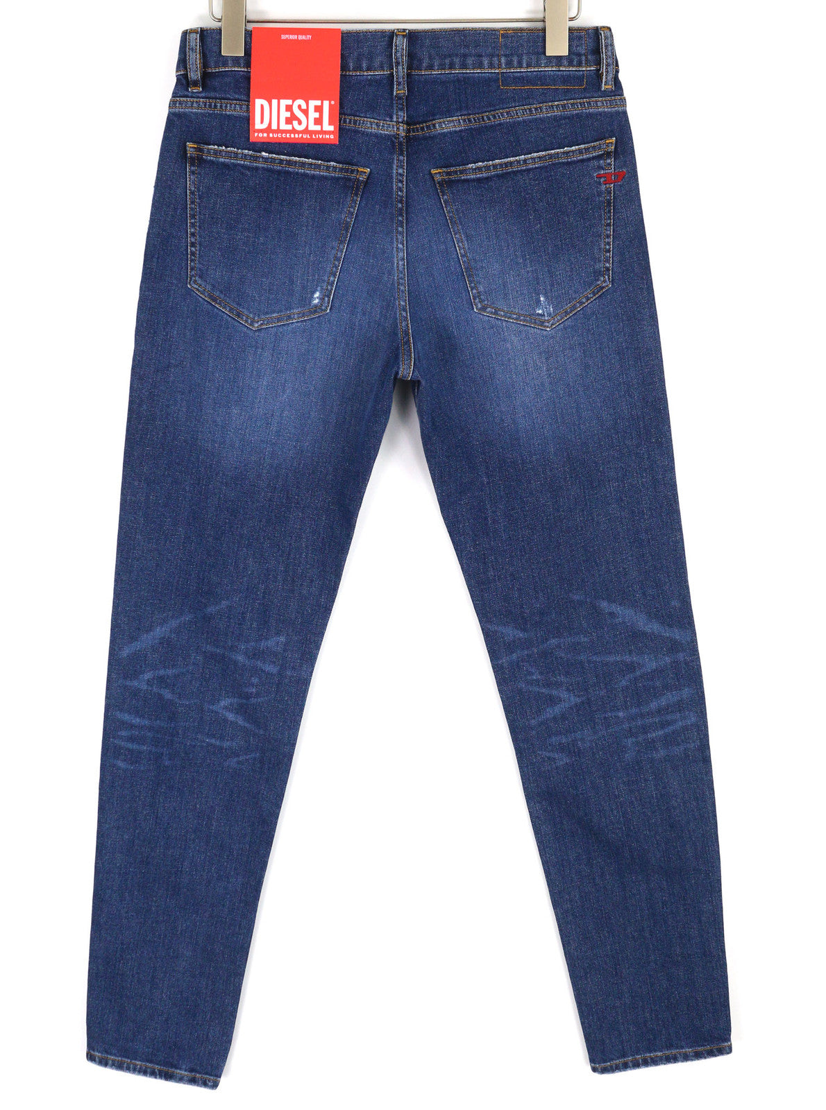 DIESEL 2019 D-Strukt 09E07 vyriški džinsai W31/L34 Slim Fit vidutinio juosmens, skalbti 