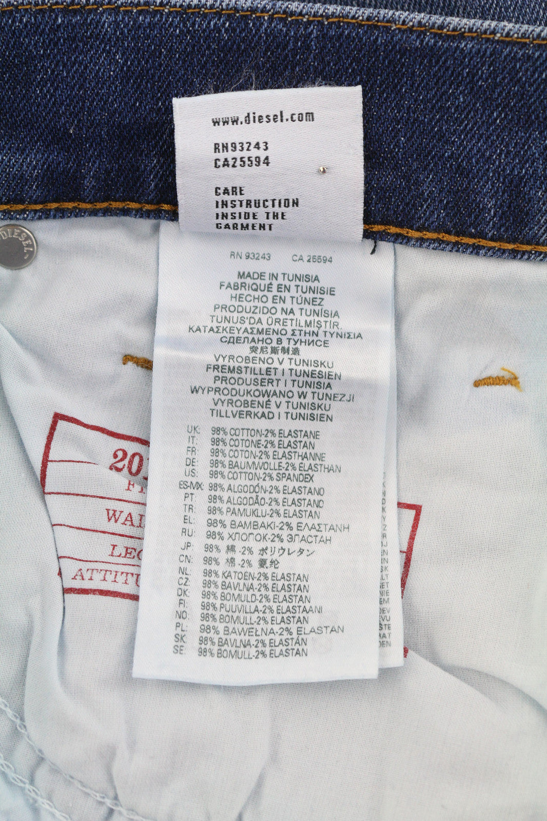 DIESEL 2019 D-Strukt 09E07 vyriški džinsai W31/L34 Slim Fit vidutinio juosmens, skalbti 