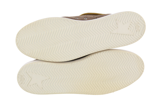 „GOLDEN GOOSE Stargame“ vyriški sportbačiai, EU43, UK9, rudi, odiniai, su nėriniuotais paviršiais, žieminiai. 