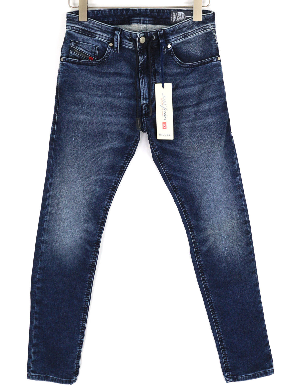 DIESEL Thommer CB-NE 0699Z Vyriški džinsai W28 Jogg Sweat Stretch Ripped Washed Blue 