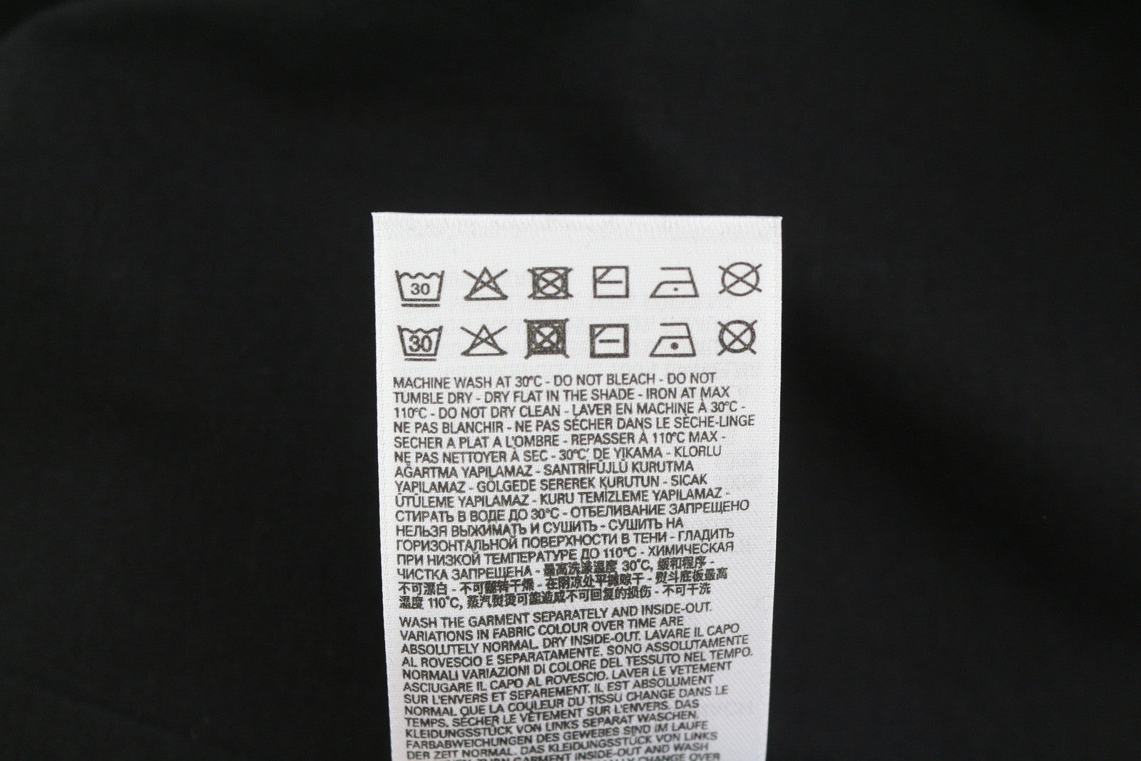 DIESEL T-Just-LS-Slits-B53 Men T-Shirt 2XL Black Pullover Crew Neck Cotton