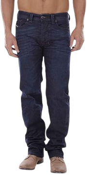 DIESEL Larkee R845B vyriški džinsai W28/L32 Regular Straight Stretch skalbto mėlyno džinso 