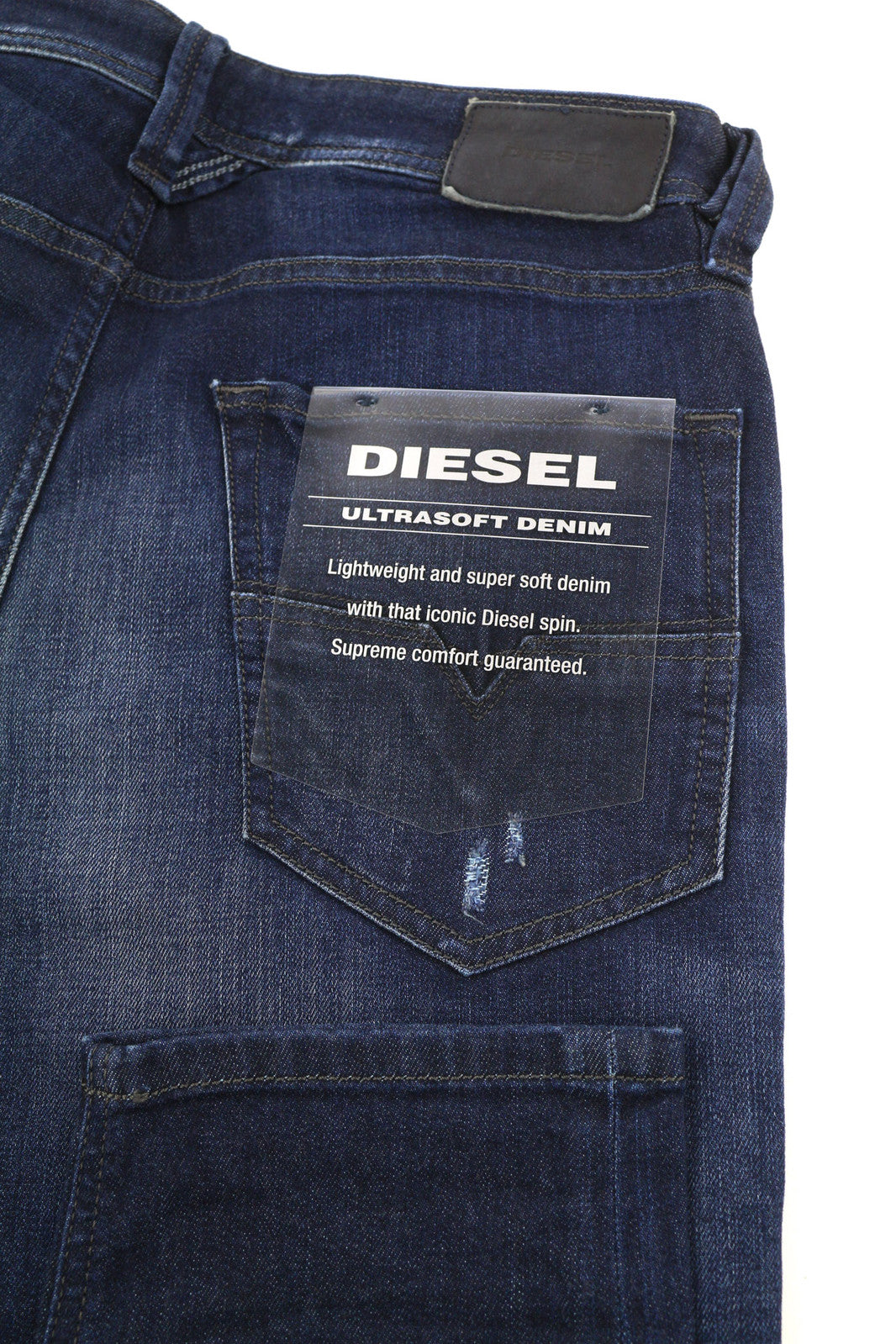 DIESEL Larkee-Beex 069BM vyriški džinsai W29/L34 Regular Tapered Stretch Ultrasoft 