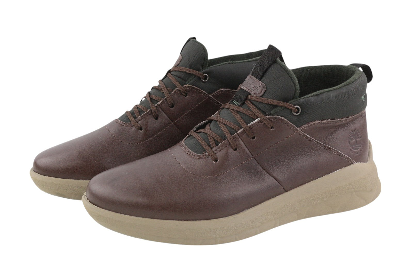 TIMBERLAND A44XB vyriški batai EU40 EU41 rudi odiniai su raišteliais, migdolų nosis, kulkšnies 