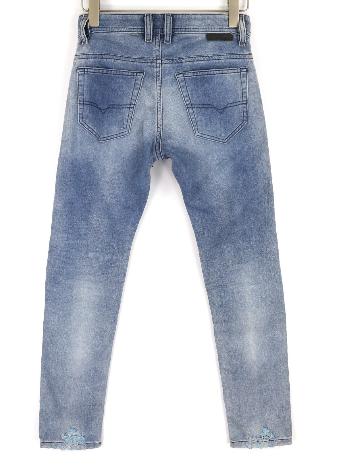 DIESEL Thommer CB-NE C69FC Vyriški džinsai W28 Jogg Sweat Stretch Ripped Distress Blue 