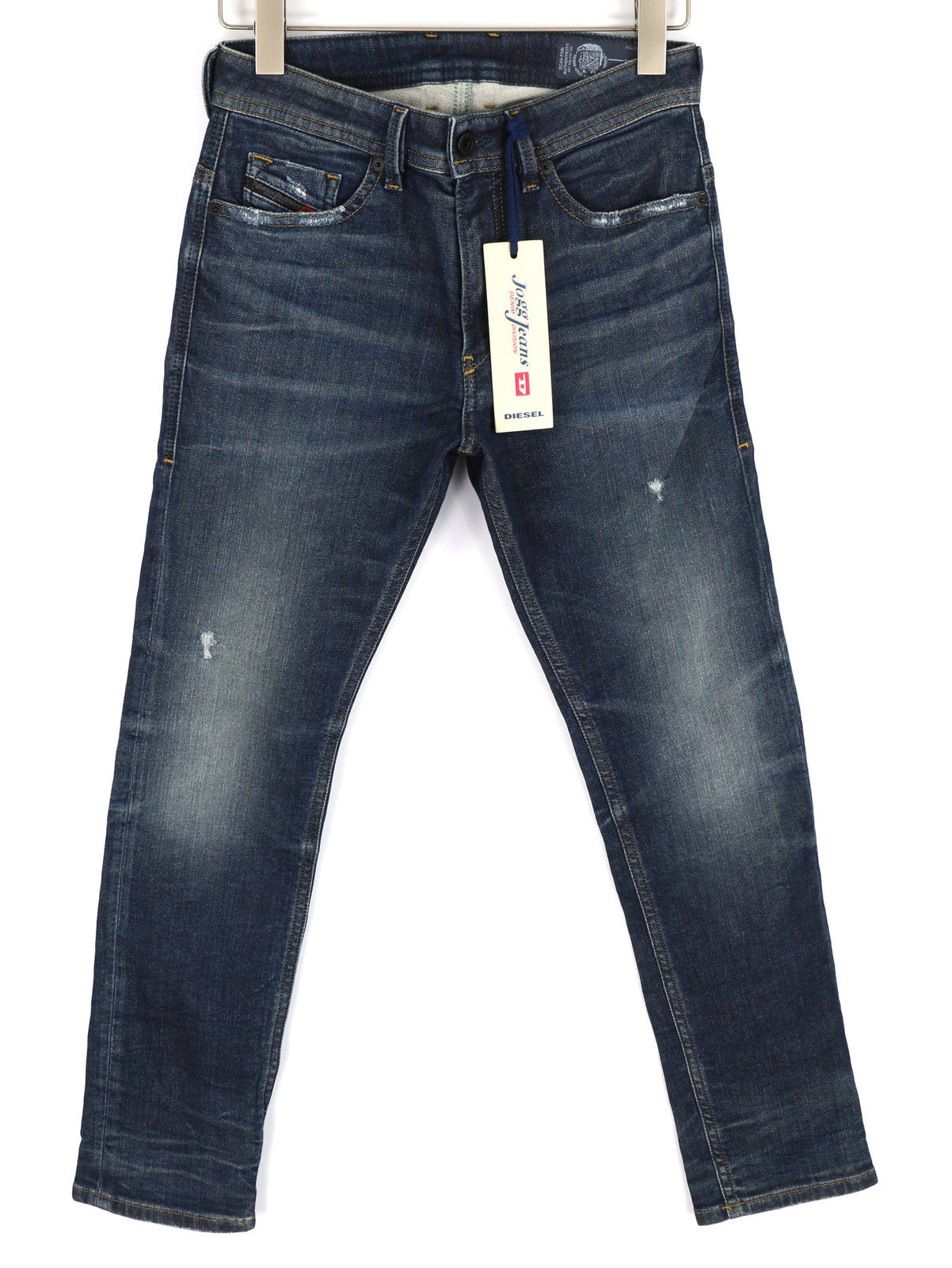 DIESEL Thommer-T 087AI Vyriški džinsai W27 Jogg Sweat Stretch Distress Plyšę skalbti 