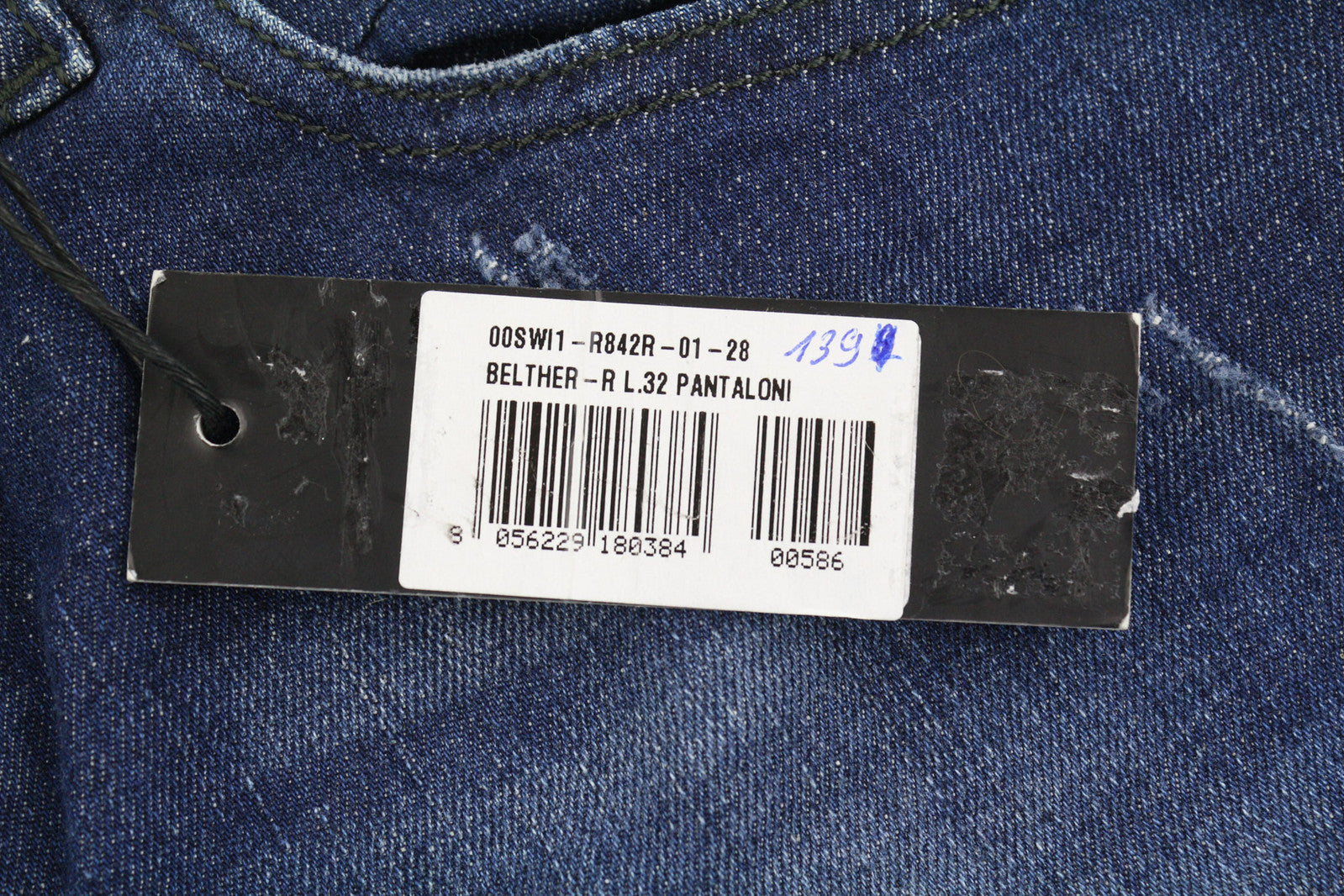 DIESEL Belther-R R842R vyriški džinsai W28/L32 Regular Slim Tapered Stretch Women's ... 