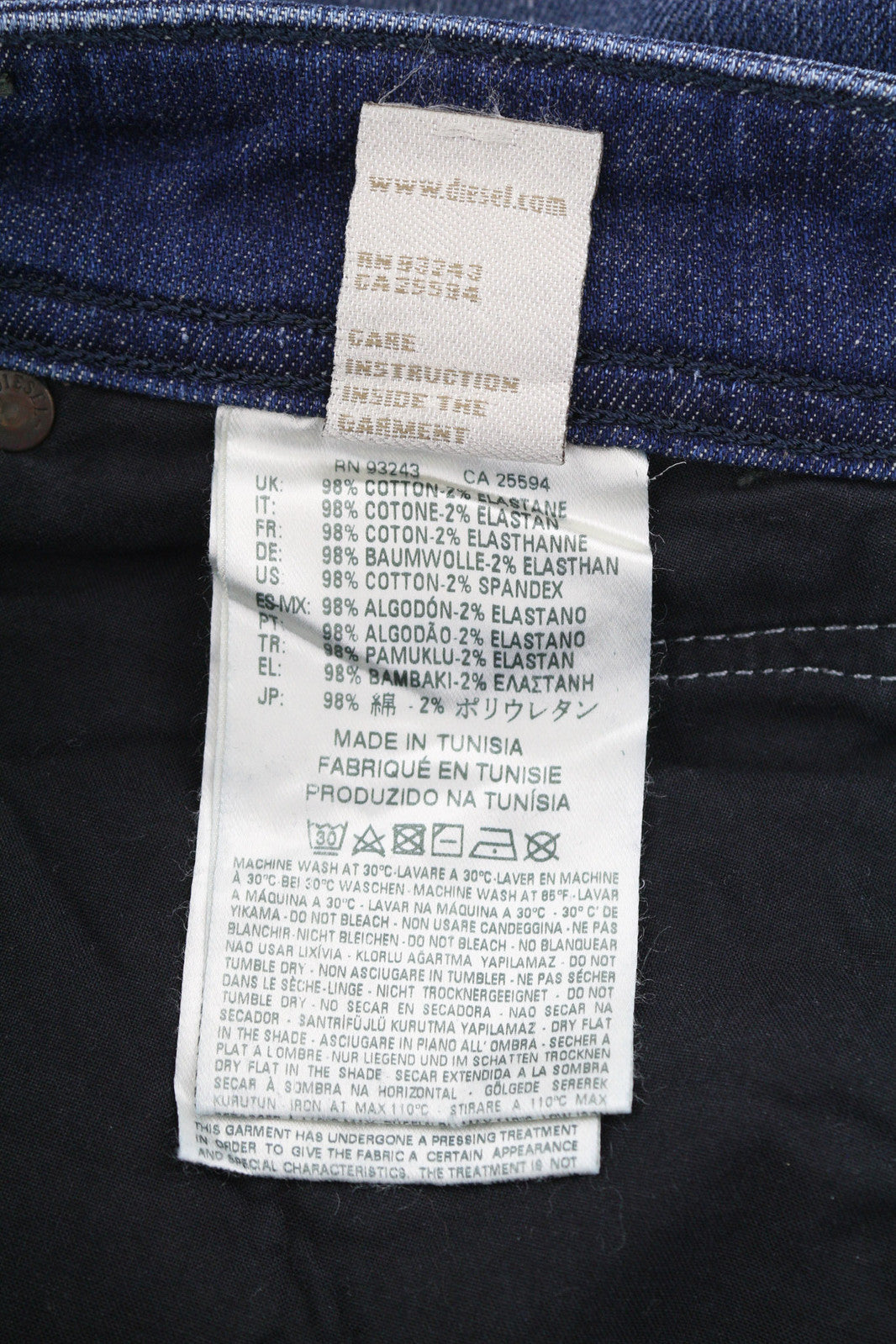 DIESEL Belther-R R842R vyriški džinsai W28/L32 Regular Slim Tapered Stretch Women's ... 