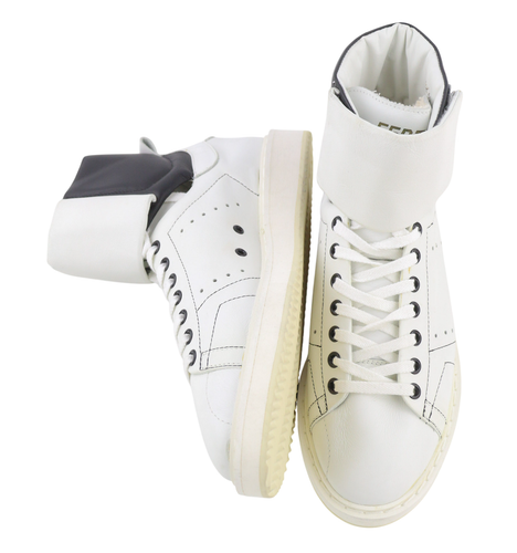 GOLDEN GOOSE vyriški sportbačiai EU39 UK5 baltos odos palaidinė iki kulkšnies 102A4 unisex moterims 