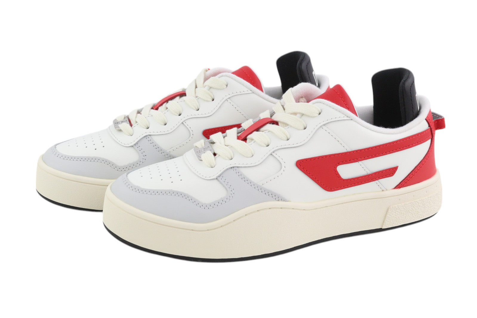 DIESEL S-Ukiyo žemakulniai vyriški sportbačiai, šviesios karvės odos, suvarstomi, EU42, RRP – 195 € 