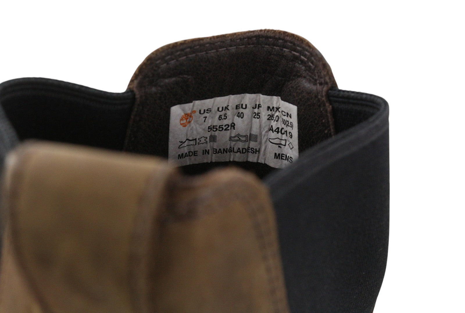 TIMBERLAND 5552R vyriški aulinukai EU41 EU40 rudi odiniai iki kulkšnies migdolų nosies sendinto odos 