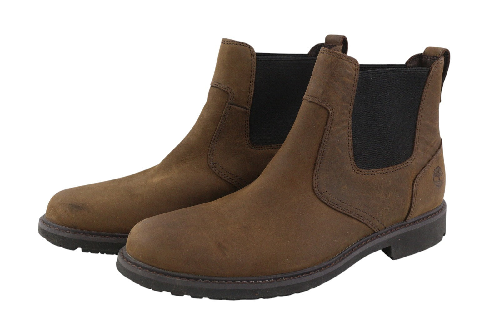 TIMBERLAND 5552R vyriški aulinukai EU41 EU40 rudi odiniai iki kulkšnies migdolų nosies sendinto odos 