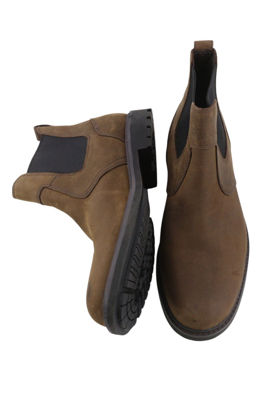 TIMBERLAND 5552R vyriški aulinukai EU41 EU40 rudi odiniai iki kulkšnies migdolų nosies sendinto odos 