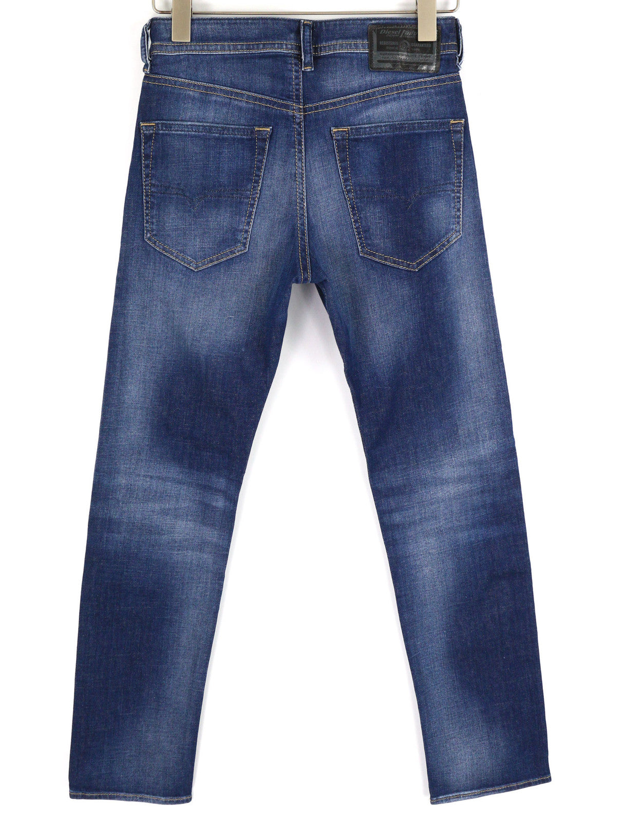 DIESEL Buster 084GR vyriški džinsai W27/L30 Regular Slim Tapered Stretch Washed Blue 