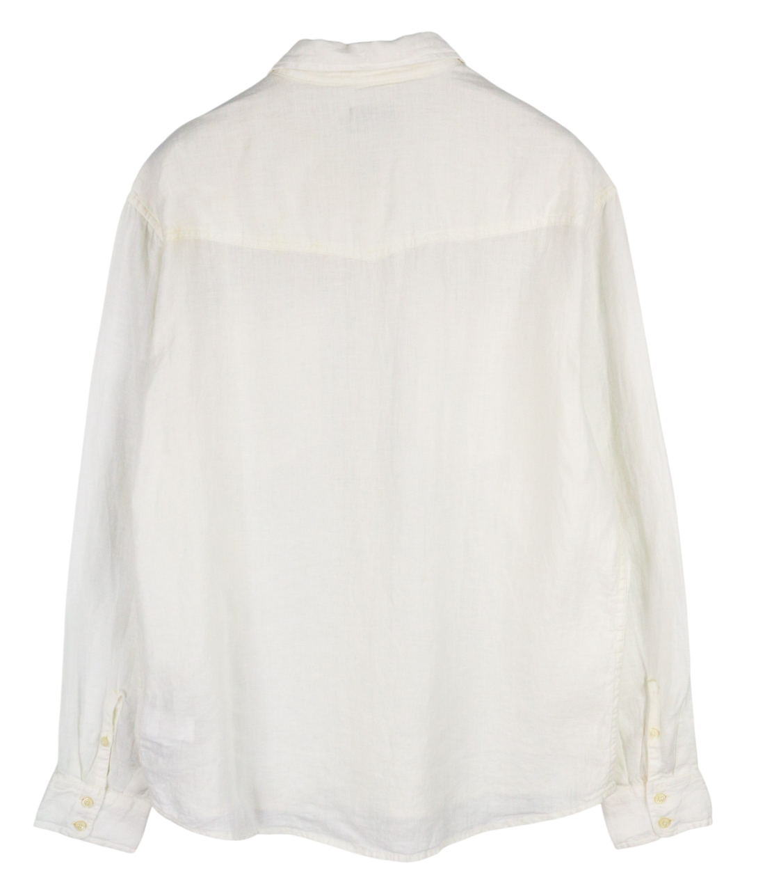 DIESEL S-East-Long-Lin vyriški marškiniai, XL dydžio, lininiai, su sagomis, platėjančia apykakle. Rekomenduojama kaina – 175 €. 