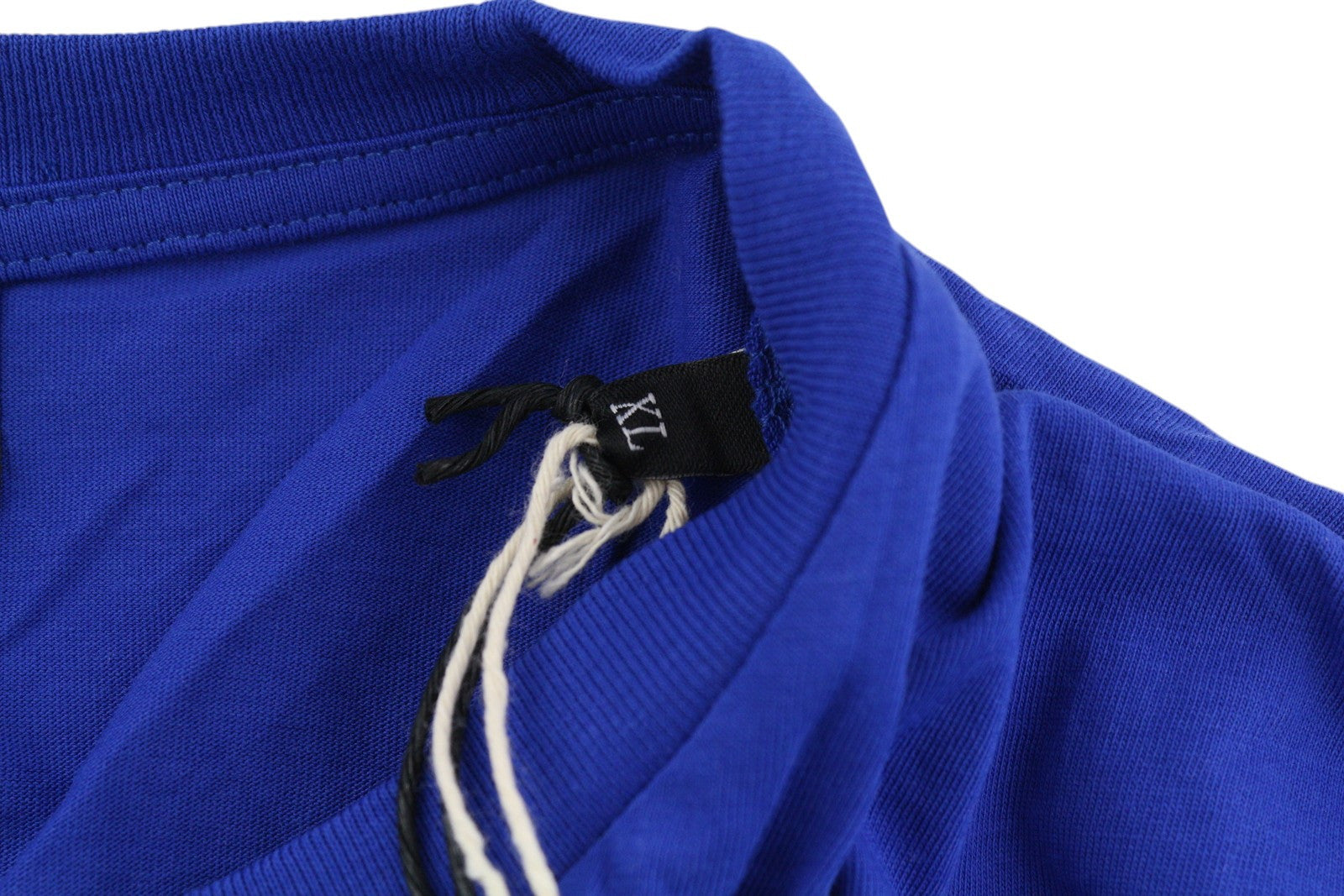 DIESEL T-Diegos-LS-K27 vyriški marškinėliai, mėlyni, megztiniai su apvalia kaklu ir logotipu, medvilniniai