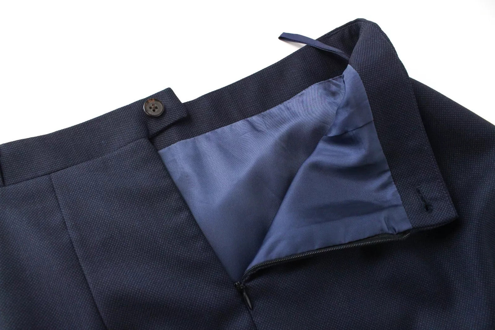 SUITSUPPLY Skirt EU36 Women Navy Pure Wool Slim Fit Lined Formal Wear