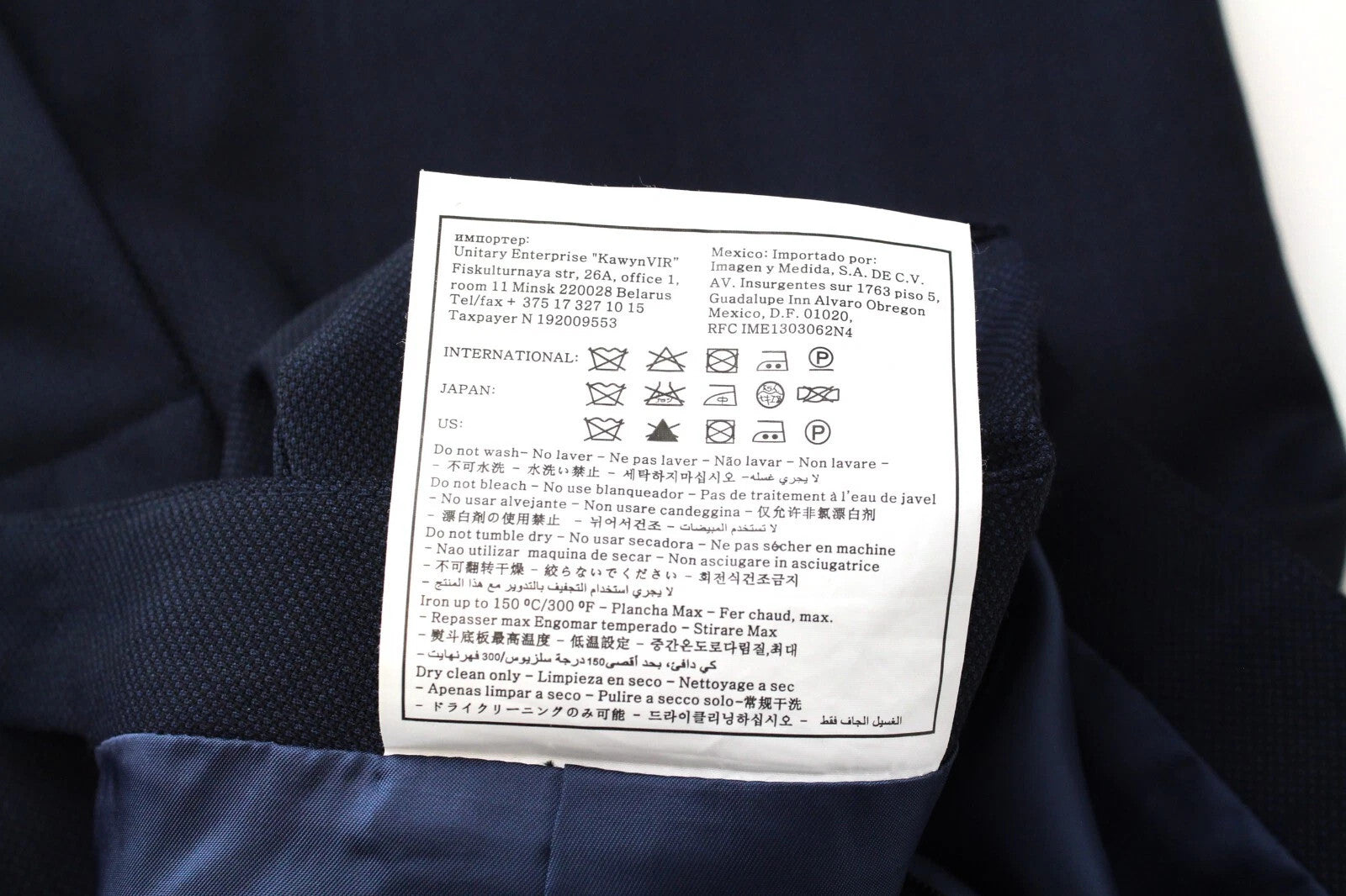 SUITSUPPLY Skirt EU36 Women Navy Pure Wool Slim Fit Lined Formal Wear