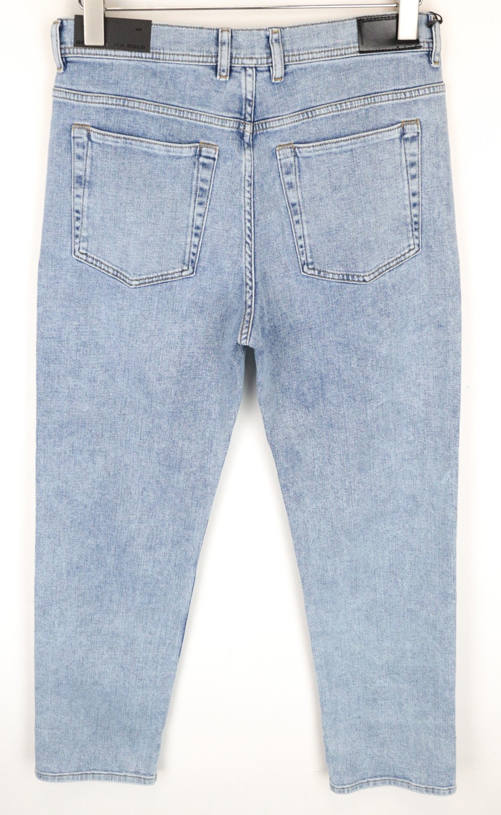 DIESEL Type-1815 W26 juodi auksiniai džinsai moterims, boyfriend fit, mėlyni, medvilniniai. 