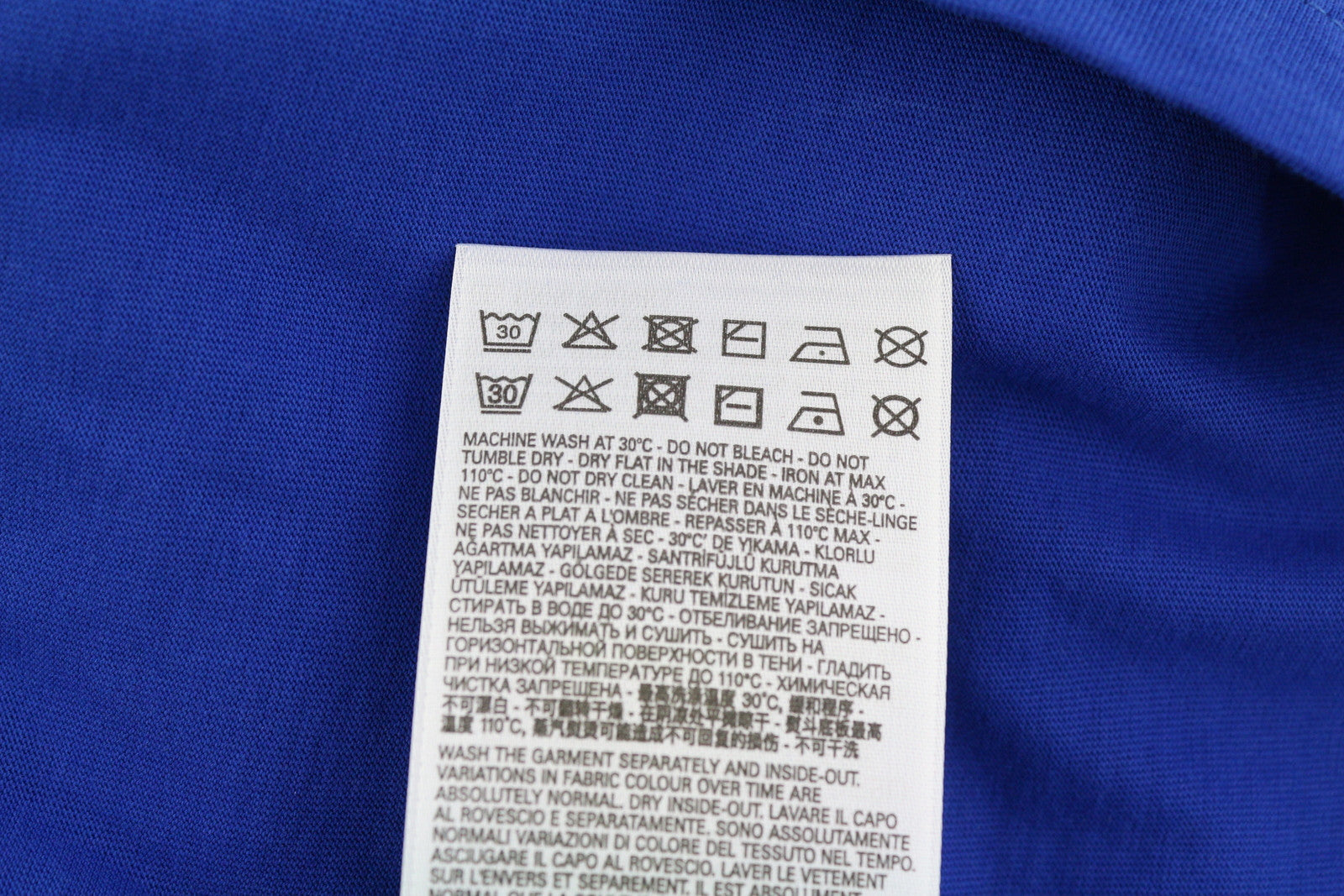 DIESEL T-Diegos-LS-K27 vyriški marškinėliai M vidutinio mėlynumo, megztinis su apvalia kaklo iškirpte ir logotipu, medvilniniai 