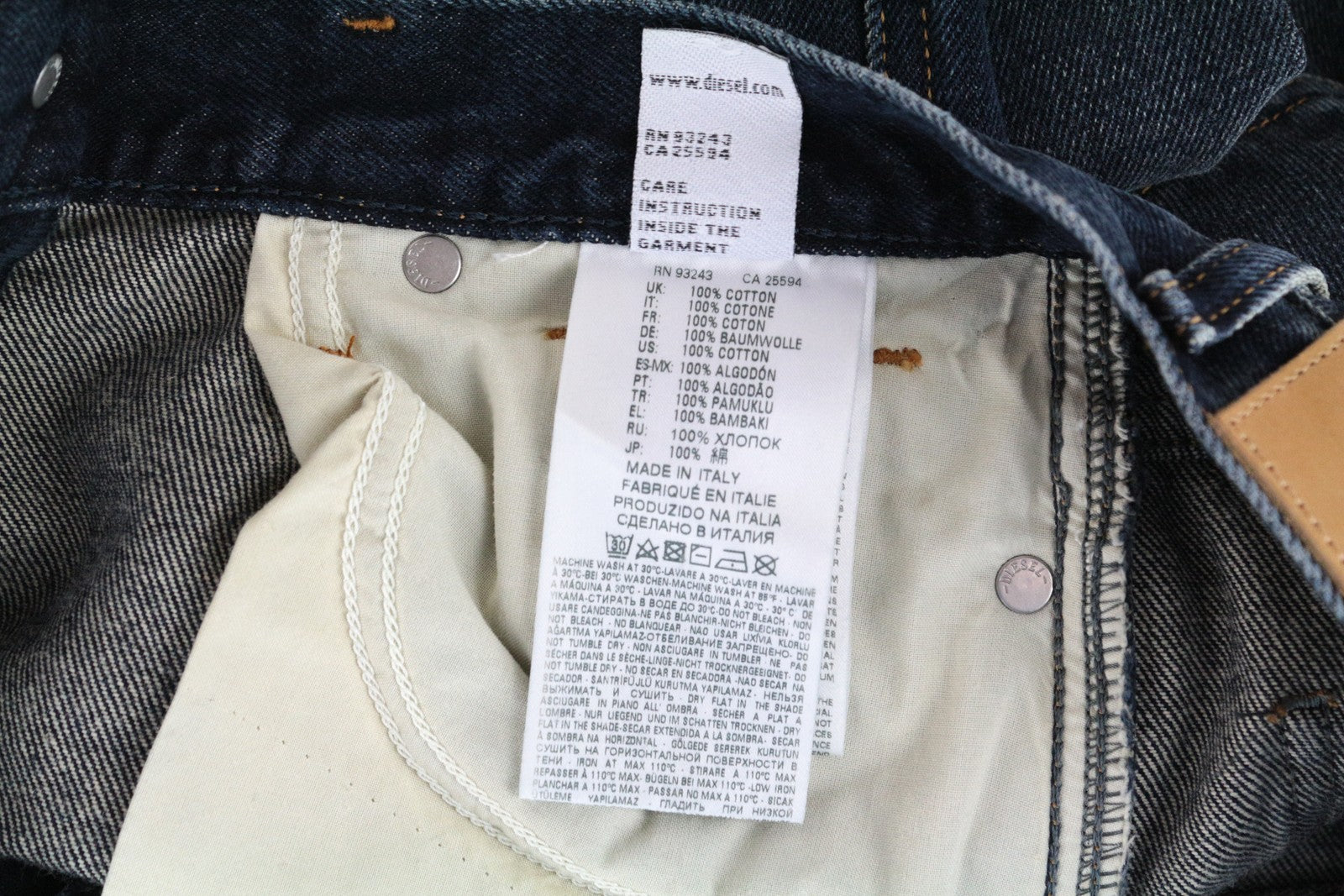 DIESEL Alys 084ZK džinsai moterims W24/L32, mėlyni, skalbtos medvilnės, tiesaus kirpimo