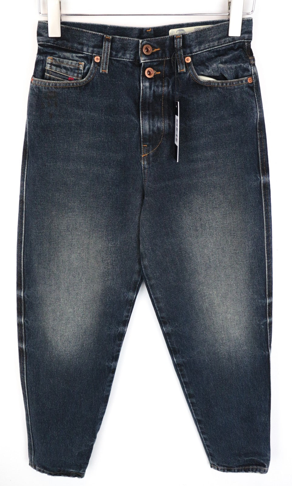 DIESEL Alys 084ZK W25/L30 tiesūs džinsai mėlyni skalbtos medvilnės moterims 