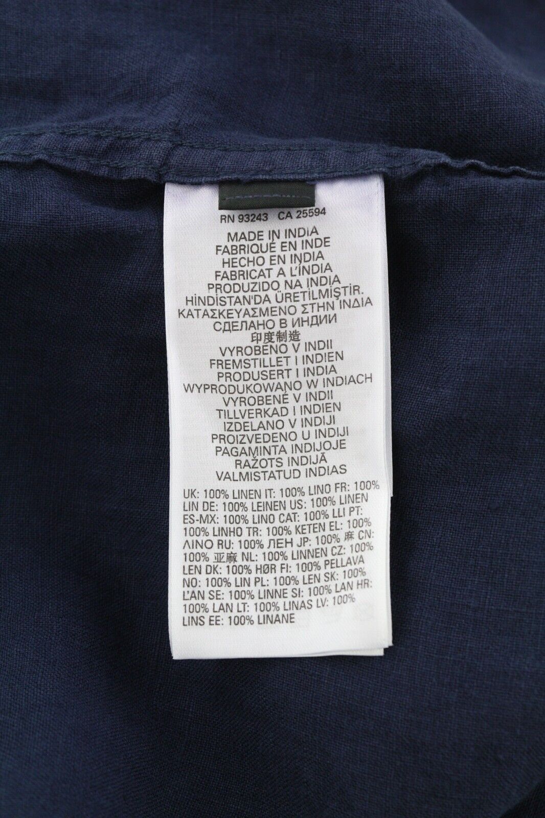 DIESEL S-East-Long-Lin vyriški marškinėliai, XL dydžio, vakarietiško stiliaus, lininiai, RRP 175 €, tamsiai mėlyni. 