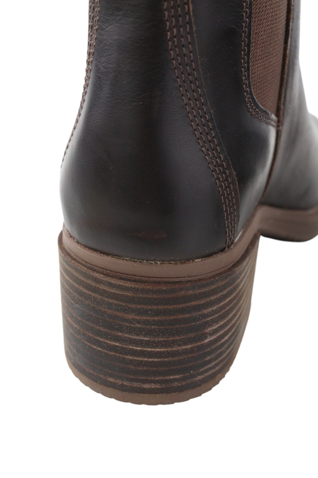 TIMBERLAND A25B3 moteriški aulinukai EU37 EU38 rudos spalvos odiniai kulniukai su veidrodiniu prigludimu. 