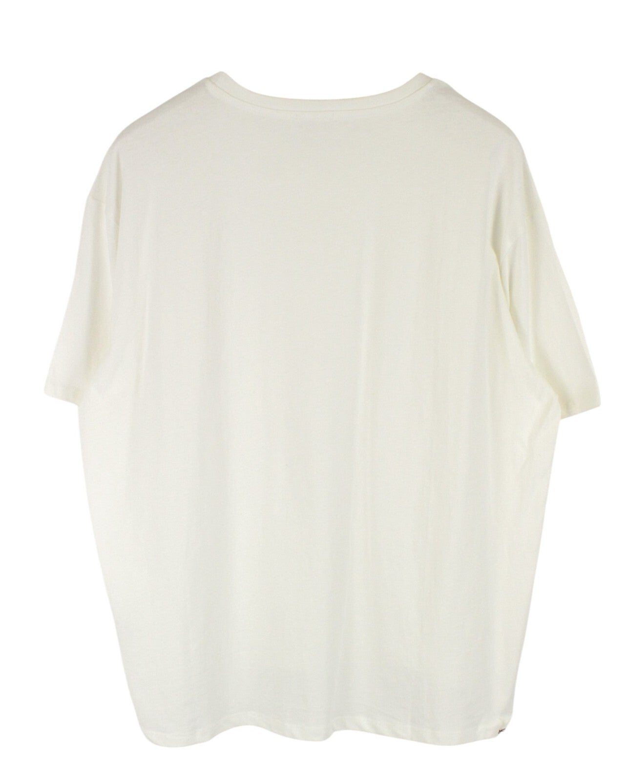 DENHAM Omono Women's XL Off-White Cotton Tee Pocket Short Sleeve Pullover Fit