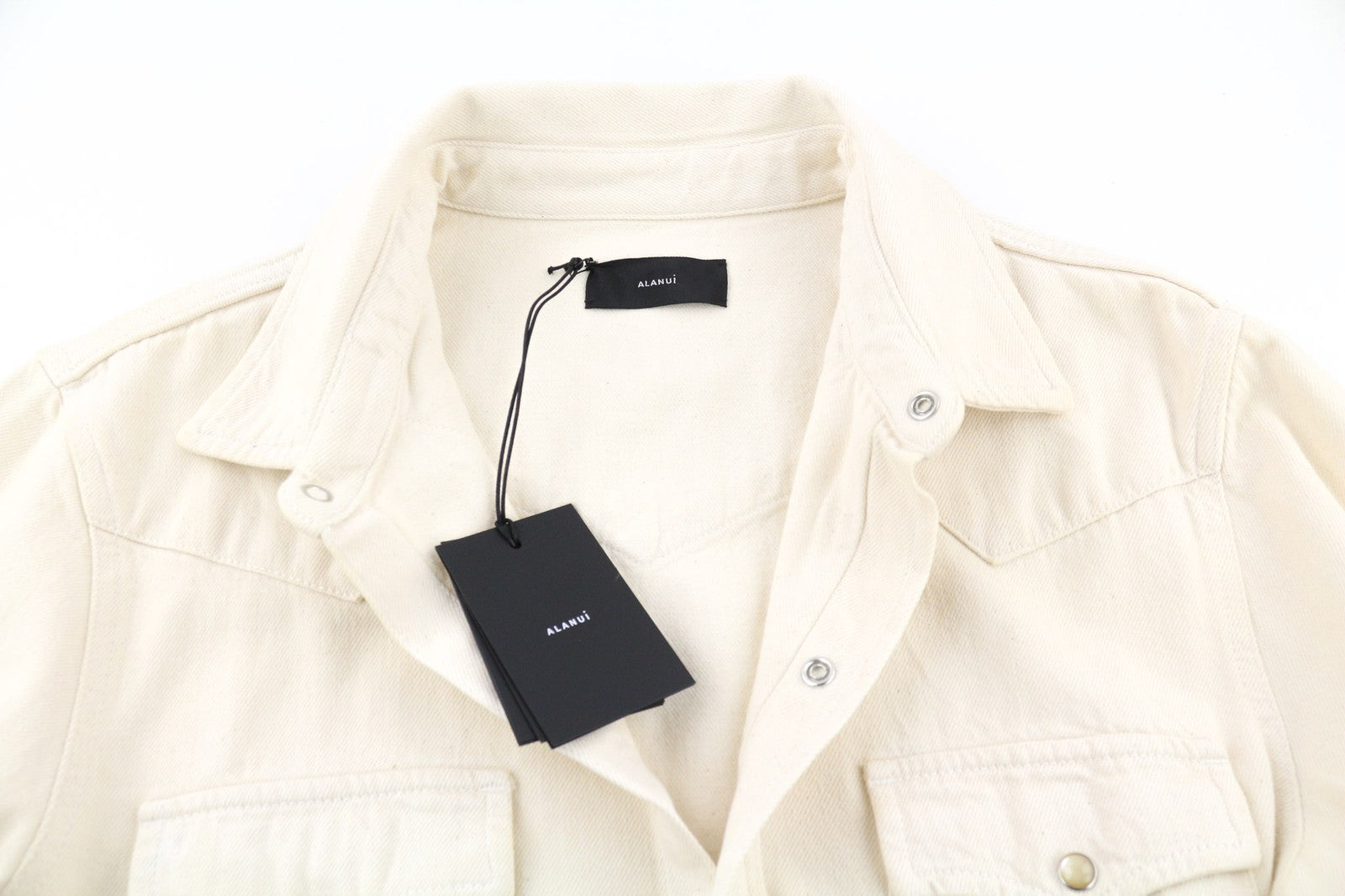 ALANUI ryškių atspalvių moteriški marškinėliai S dydžio rudi medvilniniai unisex marškinėliai su palaidine – 699 € 