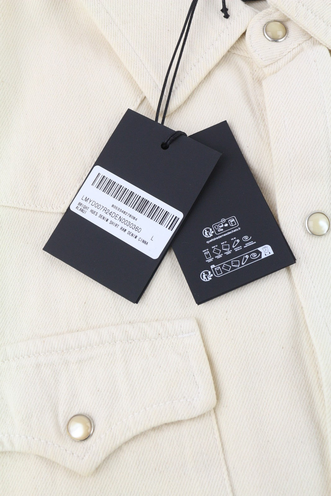 ALANUI ryškių atspalvių vyriški marškinėliai, L dydžio, smėlio spalvos, rudi, unisex marškinėliai su palaidine, rekomenduojama kaina – 699 € 