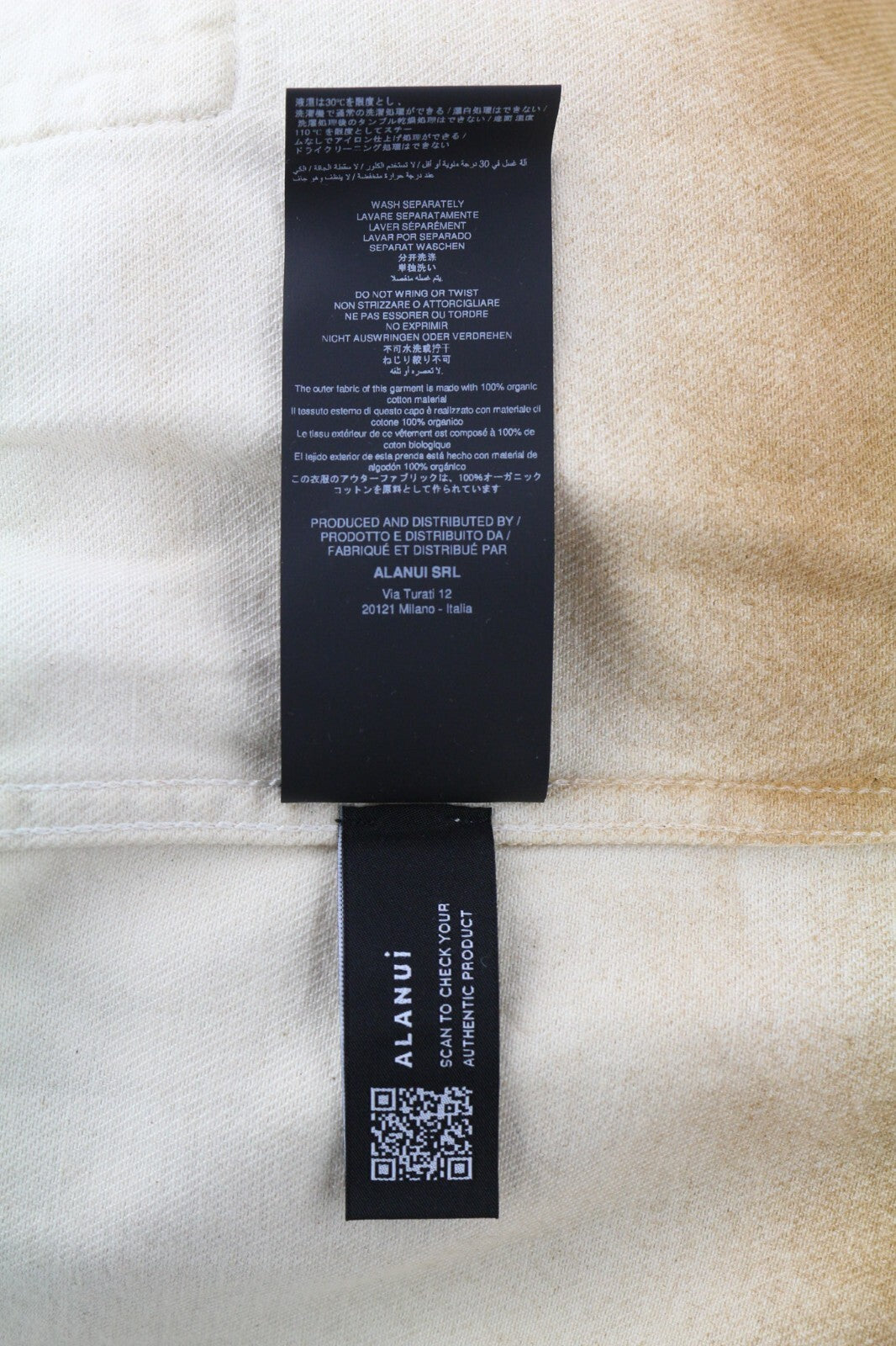 ALANUI ryškių atspalvių moteriškas švarkas L, smėlio spalvos, rudas, neapdorotas marškinėlių palaidinės formos švarkas, rekomenduojama kaina – 999 € 