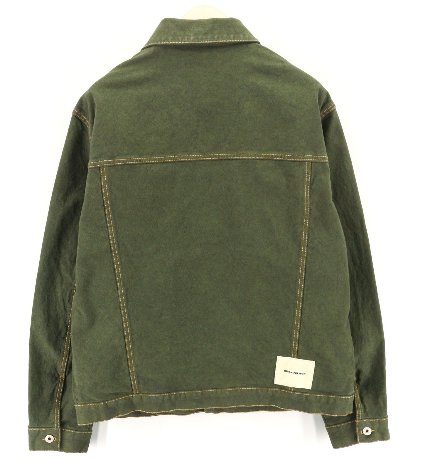 HERON PRESTON vyriška žalia medvilninė striukė ilgomis rankovėmis, L, rekomenduojama kaina – 565 € 