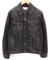 OFF-WHITE užtrauktuku dengta vyriška riedlenčių striukė S, skalbta juoda su užtrauktuku, RRP 995 € 