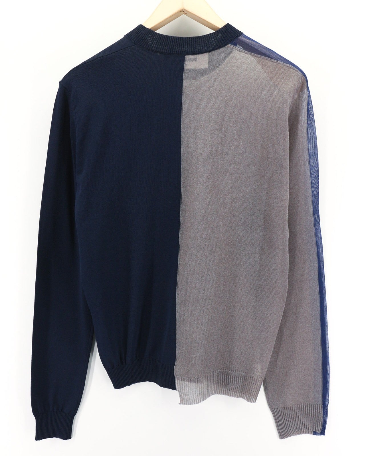 DSQUARED2 moteriškas megztinis M dydžio tamsiai mėlynas pilkas ilgomis rankovėmis 