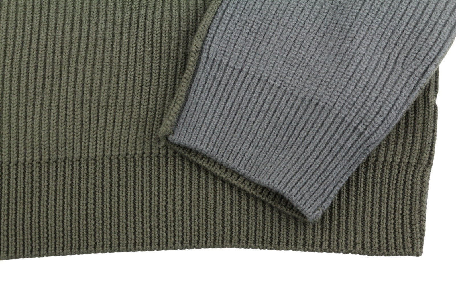 DIESEL K-Birmin vyriškas megztinis su apvalia kaklo iškirpte, vilnoniu tampriu logotipu, 2XL spalvos, chaki spalvos 