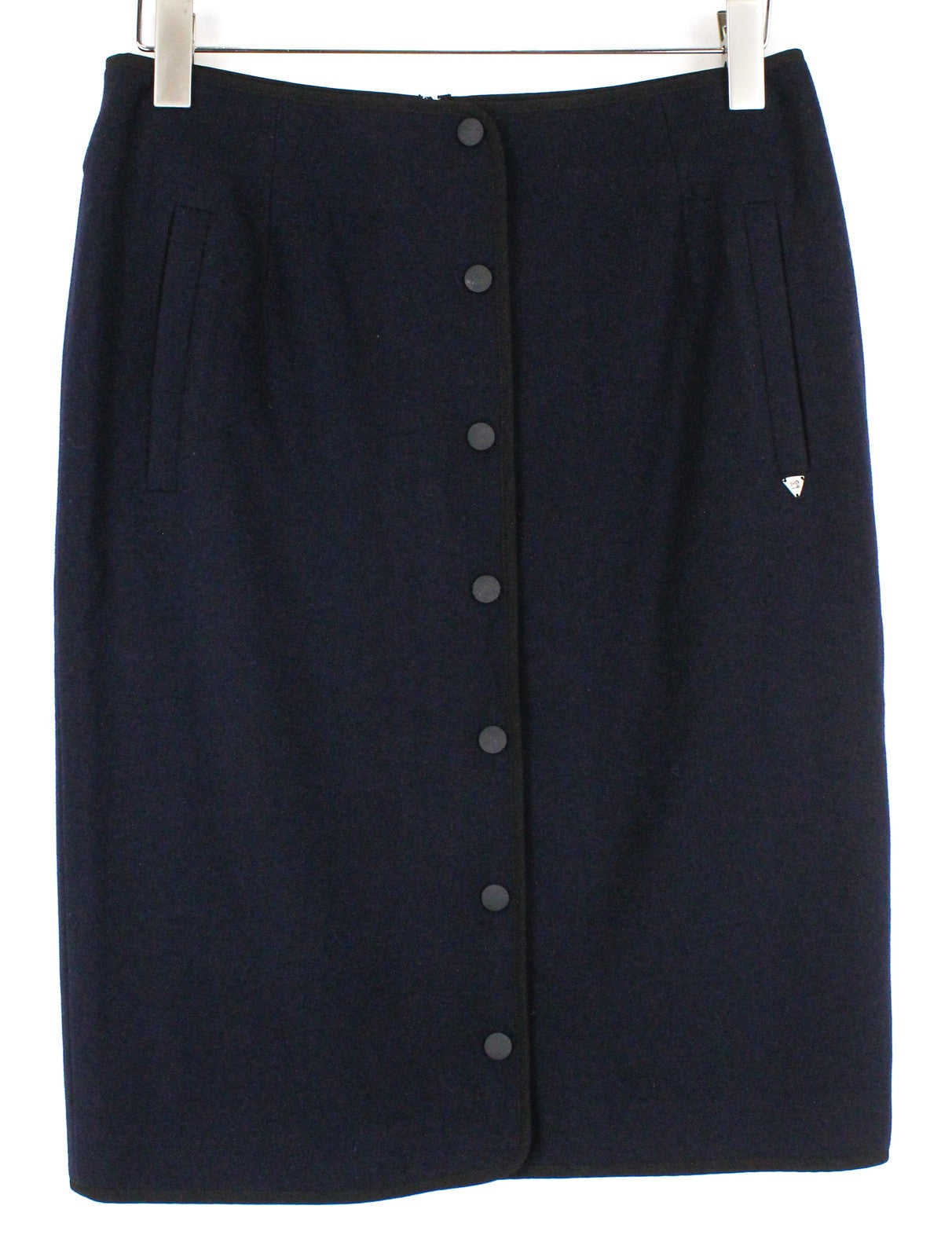 SCOTCH & SODA Women's Navy W31 Skirt Over Knee Pocketed Zipped Smart Style