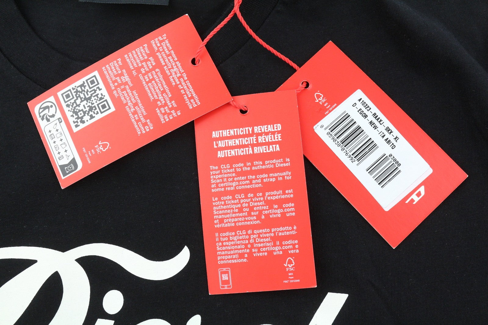 DIESEL D-Egor-New-Ita moteriška suknelė XL dydžio, juoda, trumpomis rankovėmis, trikotažinio stiliaus, laisvalaikio stiliaus, su logotipu. 