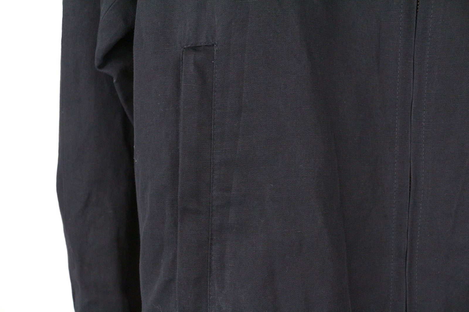 JOHN RICHMOND Men's Jacket UK16 Navy Single-Breasted Linen Cotton Long Sleeve